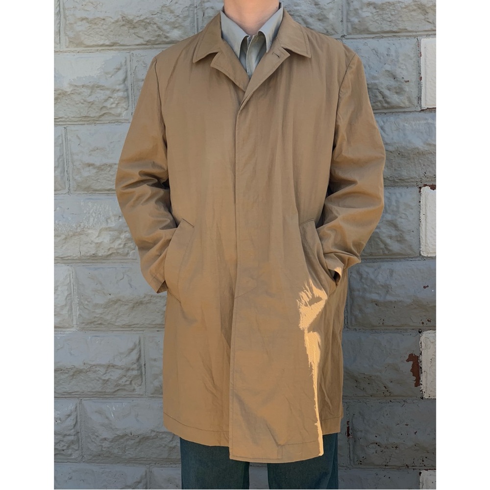 Muji Tan Trench Coat Classic Cotton Blend